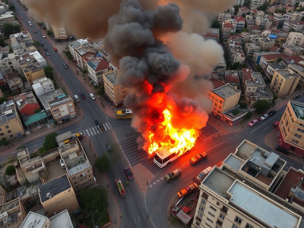 Multiple Bus Explosions Rock Central Israel