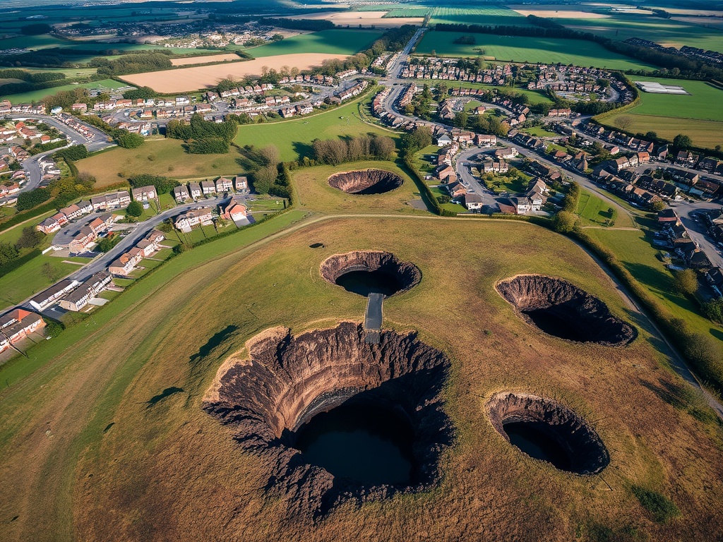 What are sinkholes and how do they form?