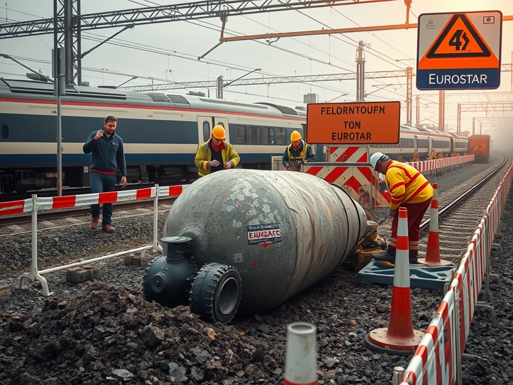 Eurostar Services Disrupted by WWII Bomb Discovery